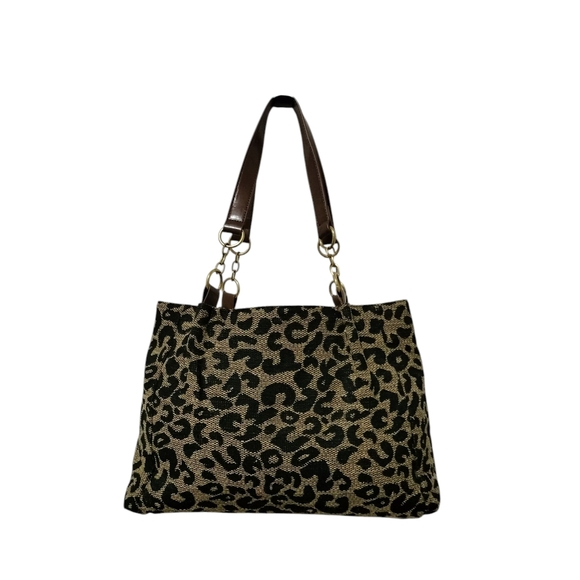 Baelaanan&Bag Leopard 🐆🐆Print Shoulder Bag with Brown Straps. - Picture 8 of 8